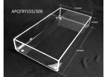 Acrylic shelf  tray  - 155mm W x 250mm D x 45mm H 